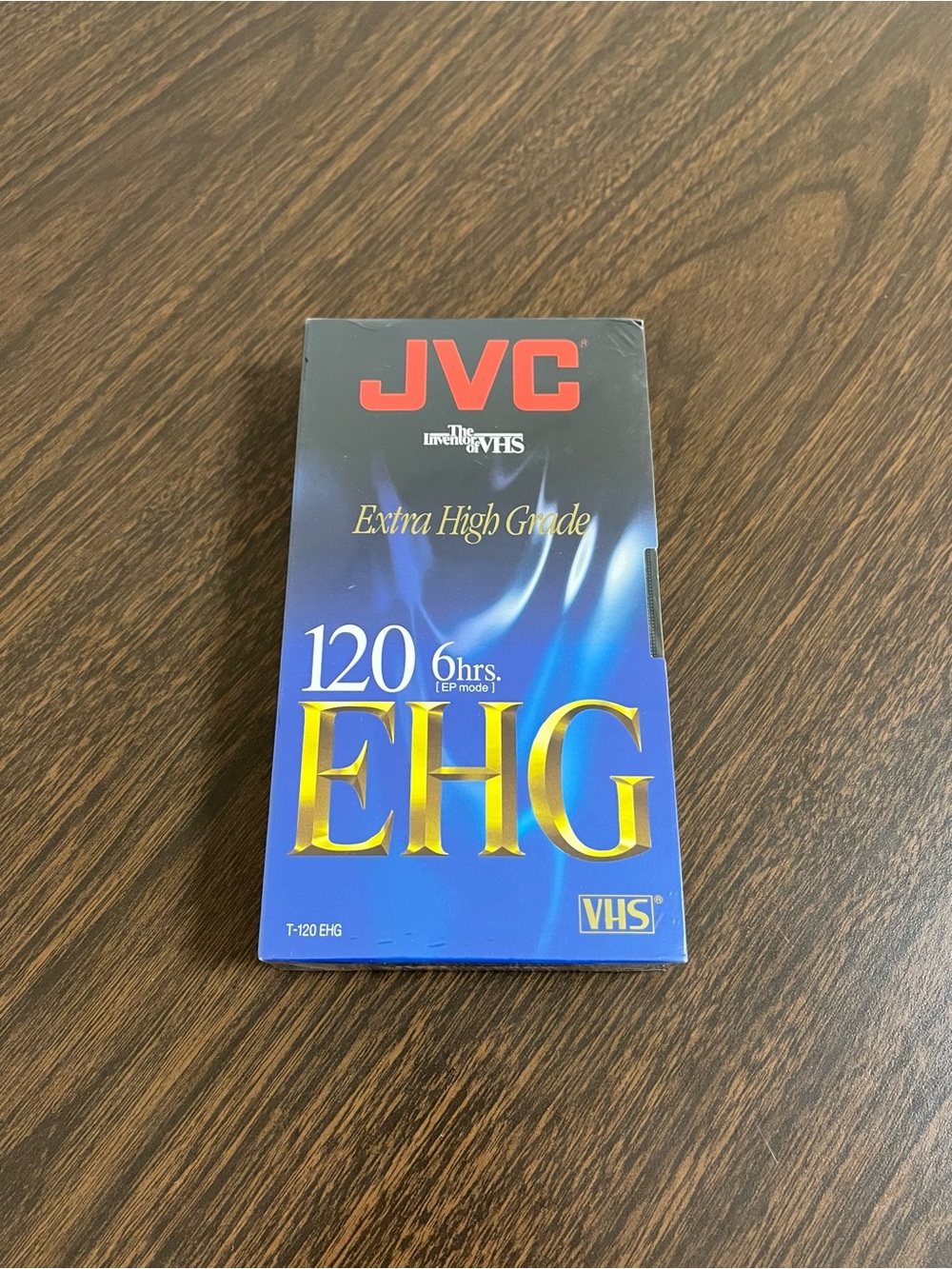 JVC T-120 EHG VHS Blank Videocassette New Sealed Extra High Grade 6hr Vintage